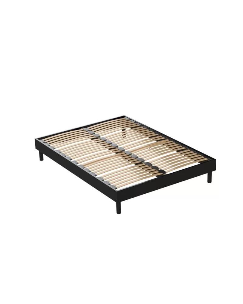 Sommier NOIR TRI LATTES 140x190 cm