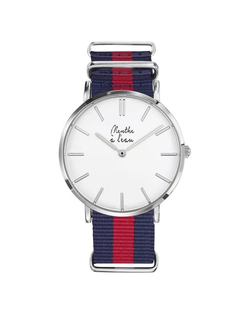 La Résistante bleu/rouge H chromée