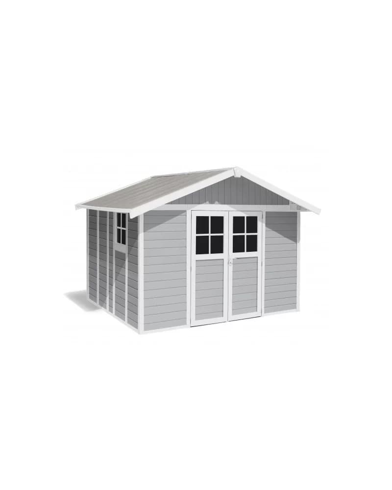 Abri De Jardin Déco 11 M² - Gris Clair