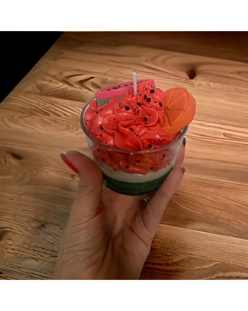 bougie  pastèque melon